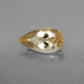 2.69 ct Yellow Golden Beryl Stone, Natural Golden Beryl in Pear Facet Shape for Sale