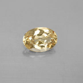 2.09 ct Yellow Golden Beryl Stone, Natural Golden Beryl in Oval Facet Shape for Sale