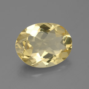 2.95 ct Yellow Golden Beryl Stone, Natural Golden Beryl in Oval Facet Shape for Sale