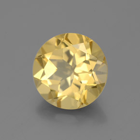 2.70 ct Yellow Golden Beryl Stone, Natural Golden Beryl in Round Facet Shape for Sale