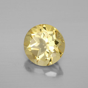 2.24 ct Yellow Golden Beryl Stone, Natural Golden Beryl in Round Facet Shape for Sale