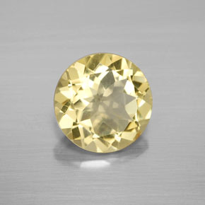 2.43 ct Yellow Golden Beryl Stone, Natural Golden Beryl in Round Facet Shape for Sale