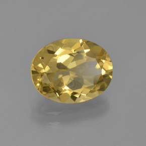 2.41 ct Yellow Golden Beryl Stone, Natural Golden Beryl in Oval Facet Shape for Sale