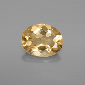 2.74 ct Yellow Golden Beryl Gemstone, Golden Beryl Gem in Oval Facet Shape for Sale.