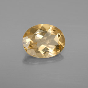 2.74 ct Yellow Golden Beryl Stone, Natural Golden Beryl in Oval Facet Shape for Sale