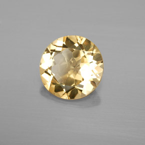 2.51 ct Yellow Golden Beryl Stone, Natural Golden Beryl in Round Facet Shape for Sale