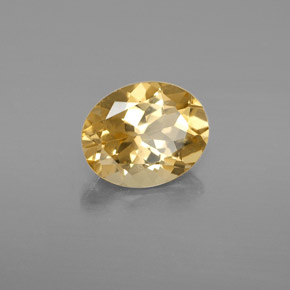 2.37 ct Yellow Golden Beryl Stone, Natural Golden Beryl in Oval Facet Shape for Sale
