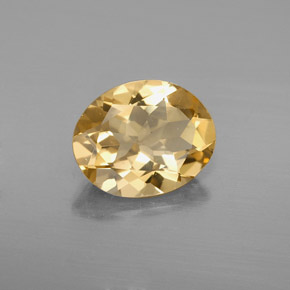 2.60 ct Yellow Golden Beryl Stone, Natural Golden Beryl in Oval Facet Shape for Sale