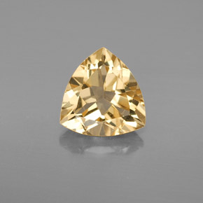 2.79 ct Yellow Golden Beryl Gemstone, Golden Beryl Gem in Trillion Facet Shape for Sale.