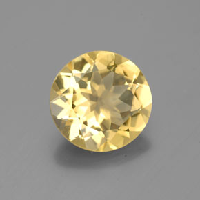 2.23 ct Yellow Golden Beryl Stone, Natural Golden Beryl in Round Facet Shape for Sale