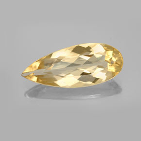 4.78 ct Yellow Golden Beryl Gemstone, Golden Beryl Gem in Pear Facet Shape for Sale.