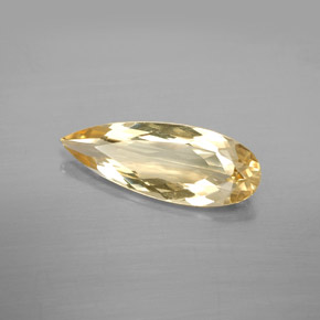 3.38 ct Yellow Golden Beryl Stone, Natural Golden Beryl in Pear Facet Shape for Sale