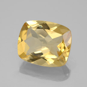 4.97 ct Yellow Golden Beryl Stone, Natural Golden Beryl in Cushion-Cut Shape for Sale