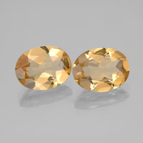 3.05 ctw Golden Golden Beryl Gemstones, Golden Beryl Gems in Oval Facet Shape for Sale.
