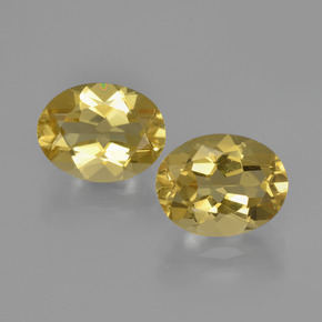 薄いゴールデンイエロー ゴールドベリル 宝石 - 1.8ct オーバル ファセット (ID: 360519)