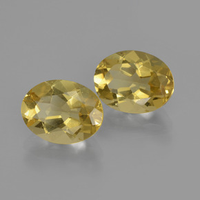3.67 ctw Yellow Golden Beryl Stones, Natural Golden Beryl in Oval Facet Shape for Sale