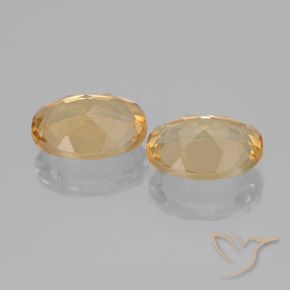 Golden Beryl Gemstones in 9 x 7 mm (calibrated) Size for Sale, Golden Beryl Stones in Golden Color