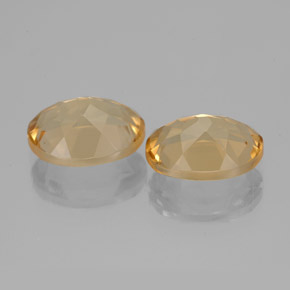Golden Beryl Gemstones in 9 x 7 mm (calibrated) Size for Sale, Golden Beryl Stones in Golden Color