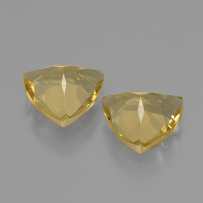 Golden Beryl Gemstones in 8.2 x 7.9 mm Size for Sale, Golden Beryl Stones in Yellow Color