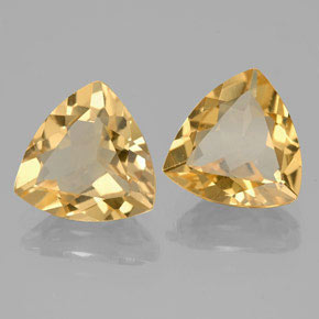 3.67 ct Yellow Golden Beryl Stone, Natural Golden Beryl in Trillion Facet Shape for Sale