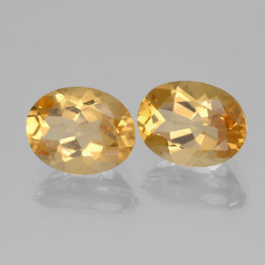 3.67 ctw Golden Golden Beryl Stones, Natural Golden Beryl in Oval Facet Shape for Sale