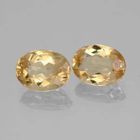 2.41 ct Yellow Golden Beryl Stone, Natural Golden Beryl in Oval Facet Shape for Sale