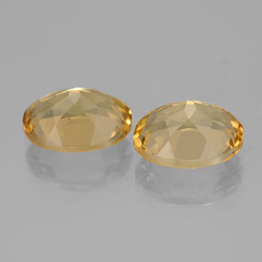 Golden Beryl Gemstones in 9 x 7 mm (calibrated) Size for Sale, Golden Beryl Stones in Yellow Color