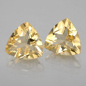 2.50 ct Yellow Golden Beryl Stone, Natural Golden Beryl in Trillion Facet Shape for Sale