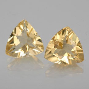 2.51 ct Yellow Golden Beryl Gemstone, Golden Beryl Gem in Trillion Facet Shape for Sale.