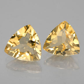 2.54 ct Yellow Golden Beryl Stone, Natural Golden Beryl in Trillion Facet Shape for Sale