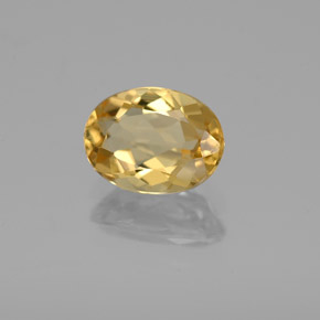 1.11 ct Yellow Golden Beryl Stone, Natural Golden Beryl in Oval Facet Shape for Sale