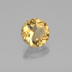 1.29 ct Yellow Golden Beryl Stone, Natural Golden Beryl in Round Facet Shape for Sale