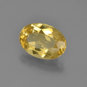 1.80 ct Yellow Golden Beryl Stone, Natural Golden Beryl in Oval Facet Shape for Sale