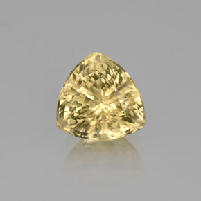 1.16 ct Yellow Golden Beryl Gemstone, Golden Beryl Gem in Trillion Facet Shape for Sale.