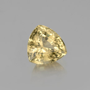1.16 ct Yellow Golden Beryl Stone, Natural Golden Beryl in Trillion Facet Shape for Sale