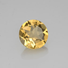 1.09 ct Yellow Golden Beryl Gemstone, Golden Beryl Gem in Round Facet Shape for Sale.