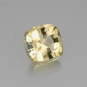 1.27 ct Yellow Golden Beryl Stone, Natural Golden Beryl in Cushion-Cut Shape for Sale