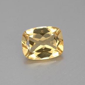 1.81 ct Yellow Golden Beryl Gemstone, Golden Beryl Gem in Cushion-Cut Shape for Sale.