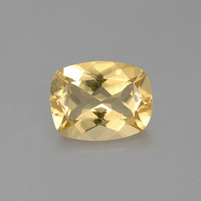 1.95 ct Yellow Golden Beryl Gemstone, Golden Beryl Gem in Cushion-Cut Shape for Sale.