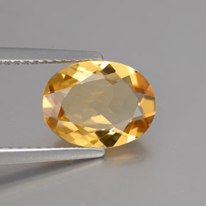 1.84 ct Yellow Golden Beryl Stone, Natural Golden Beryl in Oval Facet Shape for Sale
