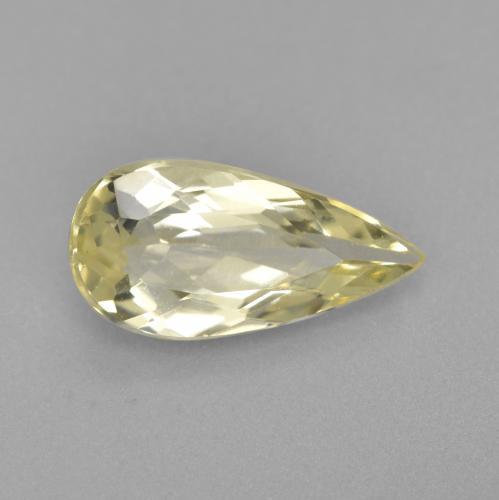 1.51 ct Yellow Golden Beryl Stone, Natural Golden Beryl in Pear Facet Shape for Sale