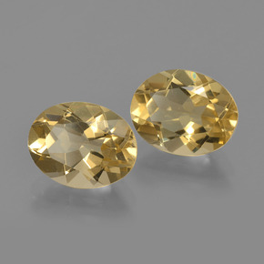 3.69 ctw Golden Golden Beryl Stones, Natural Golden Beryl in Oval Facet Shape for Sale