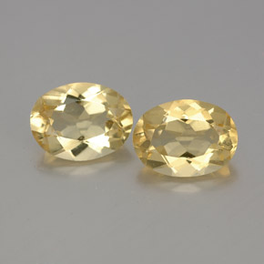 2.12 ct Yellow Golden Beryl Gemstone, Golden Beryl Gem in Oval Facet Shape for Sale.