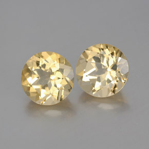 2.71 ct Yellow Golden Beryl Stone, Natural Golden Beryl in Round Facet Shape for Sale