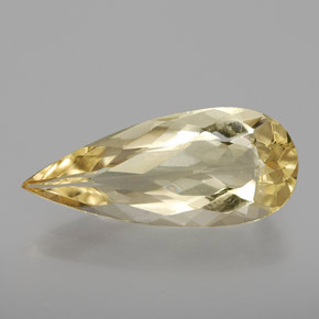 ゴールド ゴールドベリル 宝石 - 2.4ct ペアーファセット (ID: 363787)