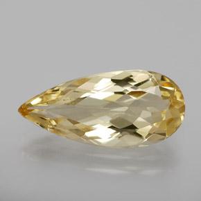 2.57ct Pear Facet Golden Golden Beryl from Madagascar, Dimension 15.2 x 7mm, VS Clarity, Natural untreated gemstone, 1pc Golden Beryl in Golden Color, Mohs Hardness of 7.5 - 8 suitable for daily wear jewelry, Photo A