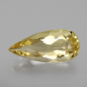 2.73 ct Yellow Golden Beryl Gemstone, Golden Beryl Gem in Pear Facet Shape for Sale.