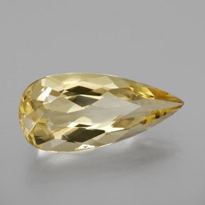 2.73 ct Yellow Golden Beryl Stone, Natural Golden Beryl in Pear Facet Shape for Sale
