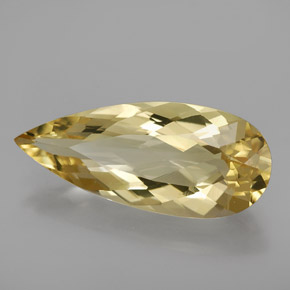 2.92 ct Yellow Golden Beryl Stone, Natural Golden Beryl in Pear Facet Shape for Sale