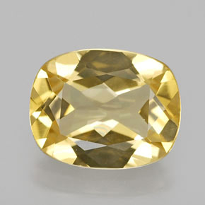 2.12 ct Yellow Golden Beryl Gemstone, Golden Beryl Gem in Cushion-Cut Shape for Sale.